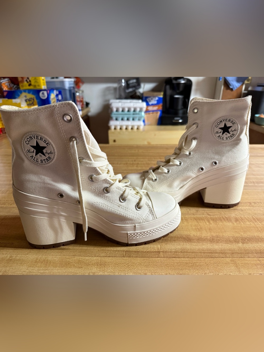 Converse High-heel CHUCK 70 DE LUXE HEEL HI size 9